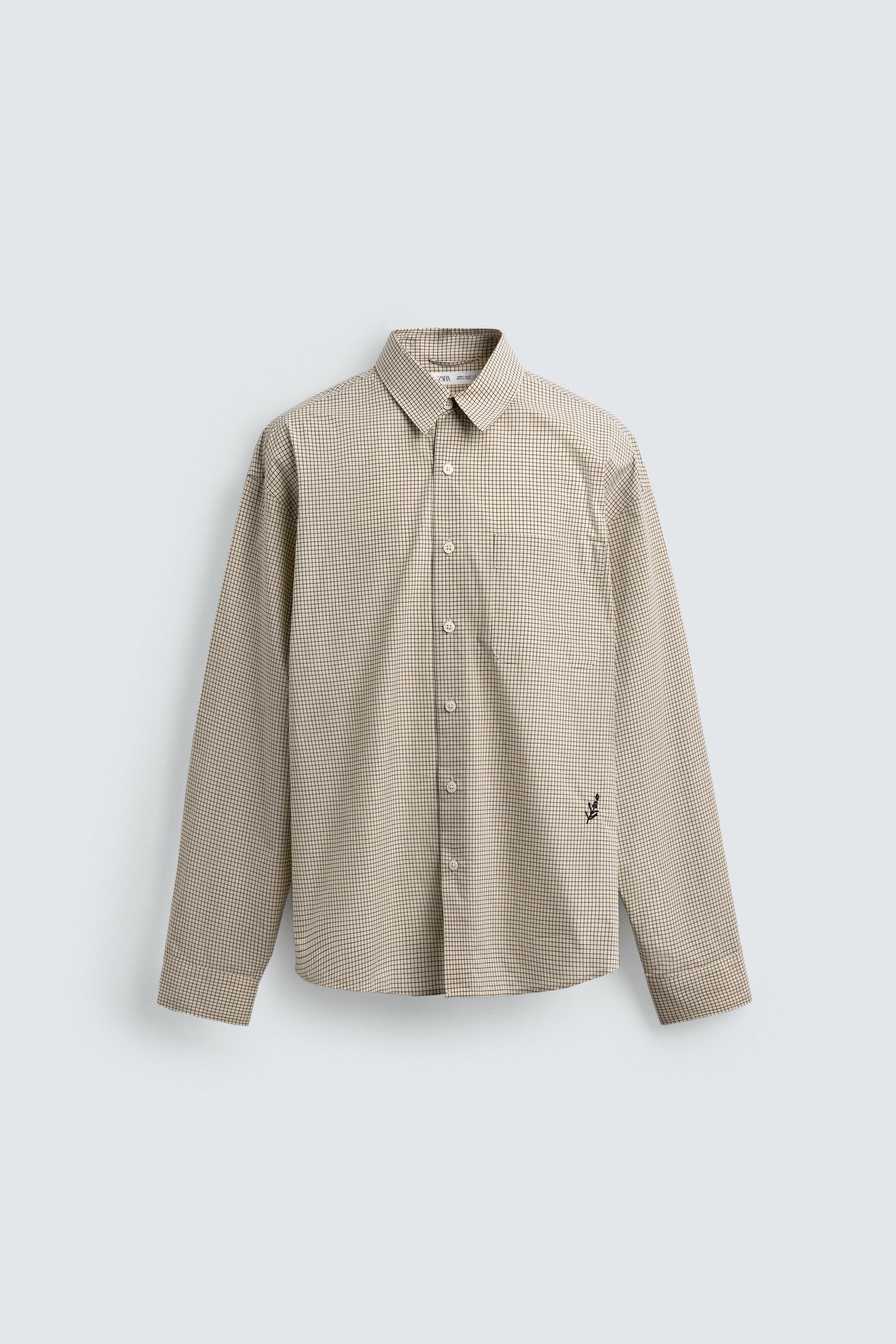 EMBROIDERED PLAID SHIRT